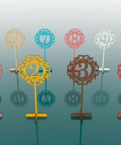 Numere de masa pentru evenimente, set 1-10