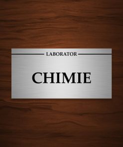 Placuta informativa argintiu din ABS